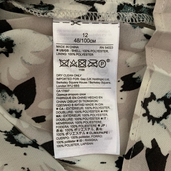 Banana Republic Floral Spring Pleated Skirt Sz 12 - Picture 4 of 6